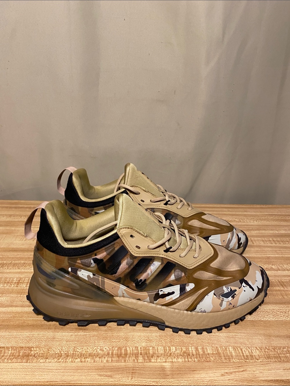 Adidas Originals ZX 2K Boost 2.0 Trail Camo Men’s Athletic Shoes size 10.5